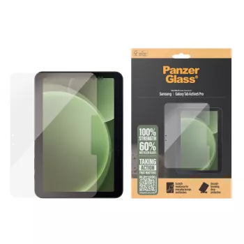 Protezione schermo PanzerGlass per Samsung Galaxy Tab Active5 Pro — Ultra-Wide Fit, vetro temperato/PET, trasparente
