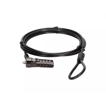 Conceptronic CUSTODIO01BS lucchetto combinazione per laptop, slot di sicurezza standard, 1,8 m