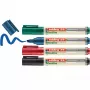 Pennarello Edding EcoLine 29 4 pezzi punta a scalpello nero blu verde rosso