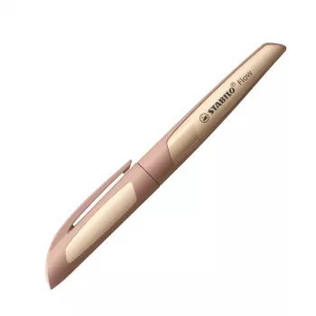 Penna stilografica STABILO Flow marrone chiaro cartuccia inchiostro blu