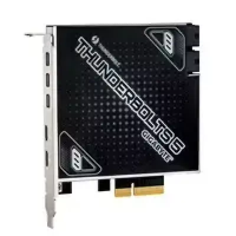 Scheda di espansione GIGABYTE Thunderbolt 5 PCIe 4.0 x4 con 3 ingressi Mini-DisplayPort