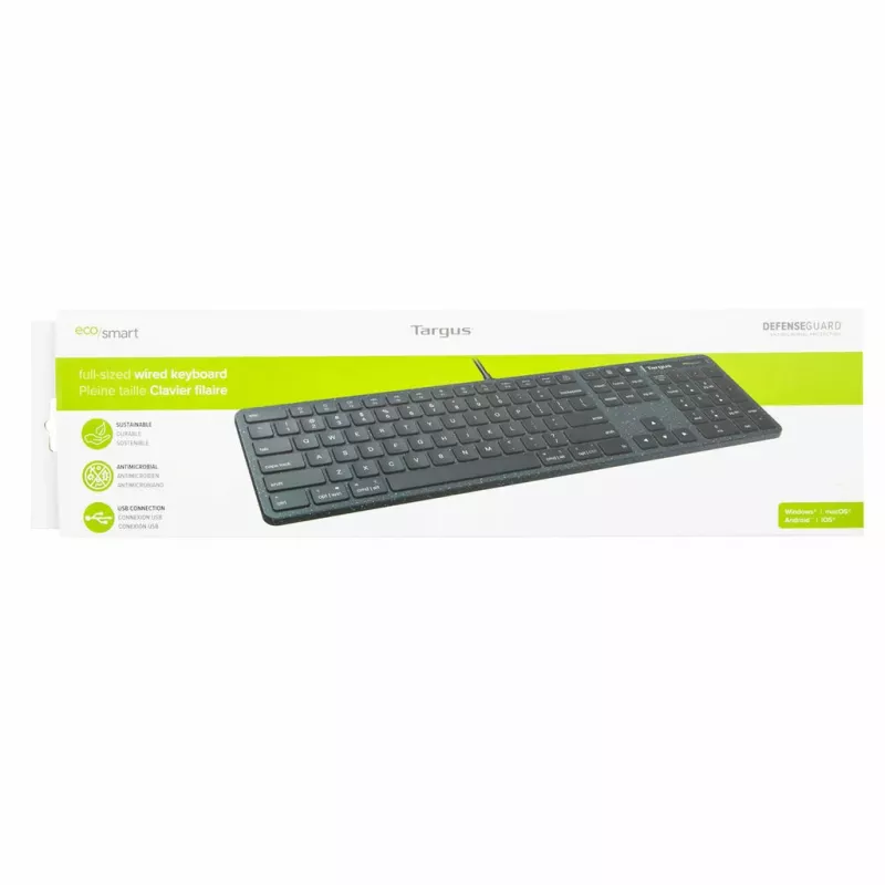 Targus EcoSmart AKB874UK tastiera universale USB QWERTY inglese UK nero