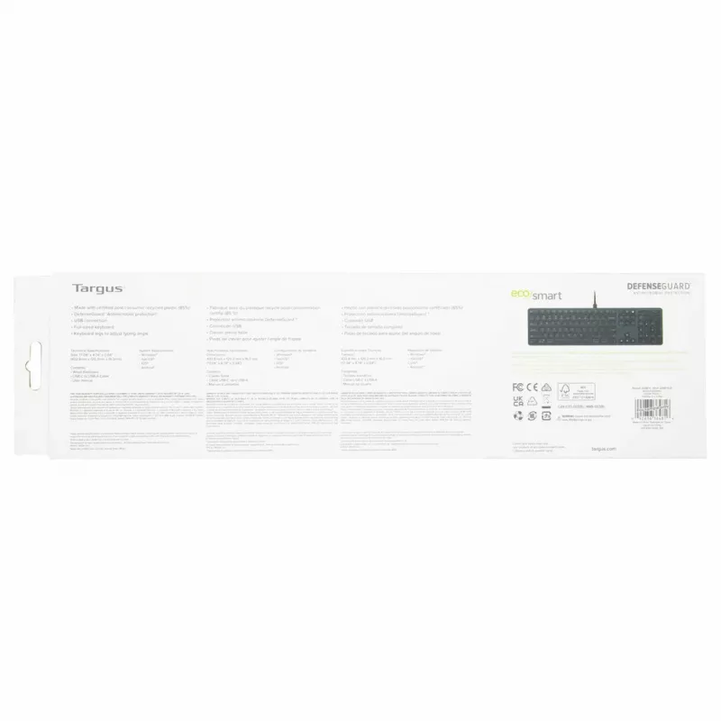 Targus EcoSmart AKB874UK tastiera universale USB QWERTY inglese UK nero