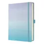 Quaderno Sigel Jolie JB100 A5+ 100 fogli blu viola