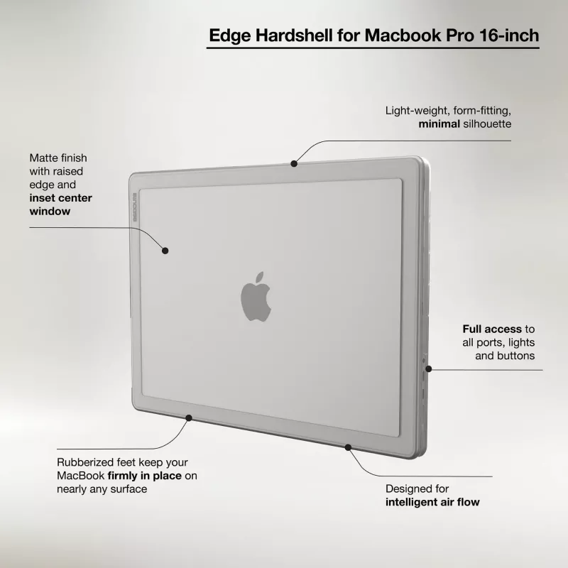 Incase Edge Hardshell Case con Makrolon® per MacBook Pro 16 pollici (M1-M4, 2021-2024)