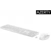 HP 650 Tastiera e mouse wireless combo Full-size a membrana bianco