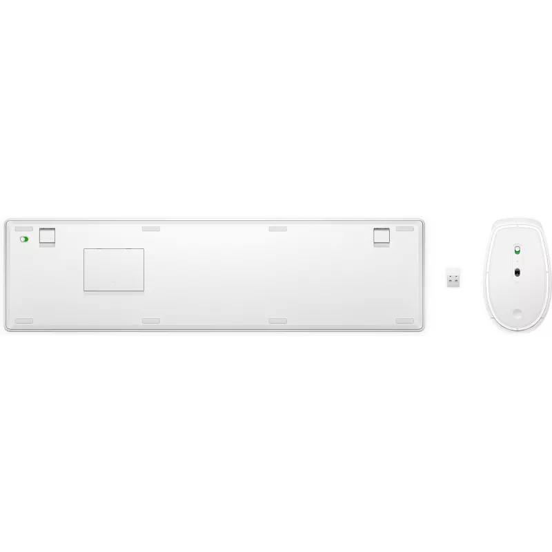 HP 650 Tastiera e mouse wireless combo Full-size a membrana bianco