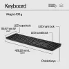 HP 650 Tastiera e mouse wireless combo Full-size a membrana bianco