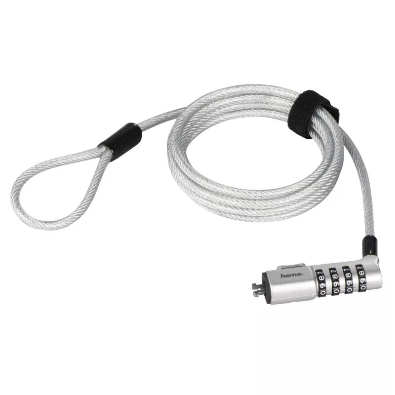 Hama Nano Cavo di sicurezza argento 1,8 m