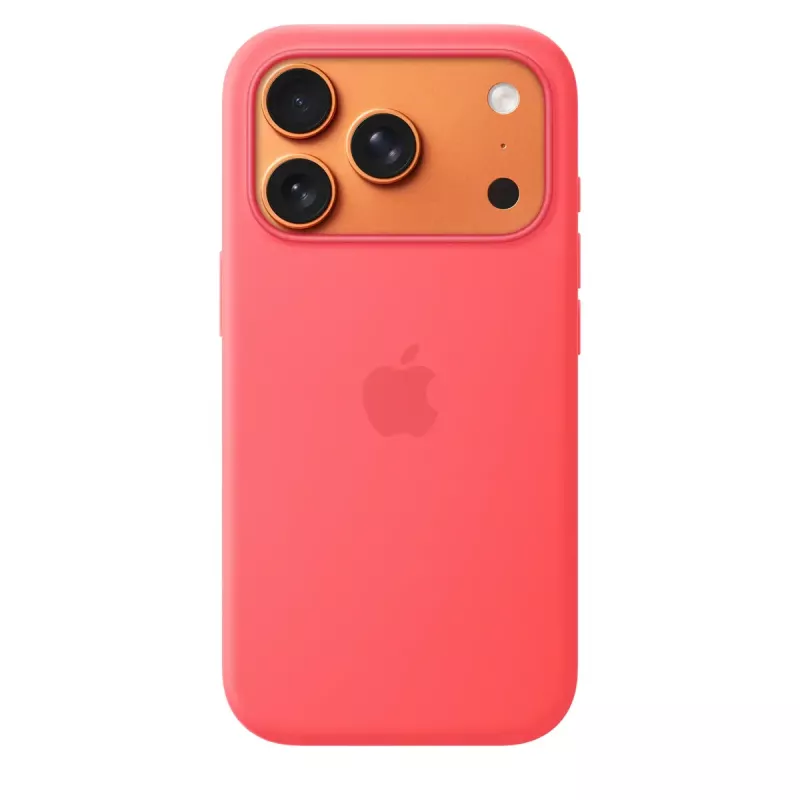 Custodia in silicone compatibile MagSafe per Apple iPhone 17 Pro — Bright Guava (rosso) — custodia, compatibile con 16 cm (6,3