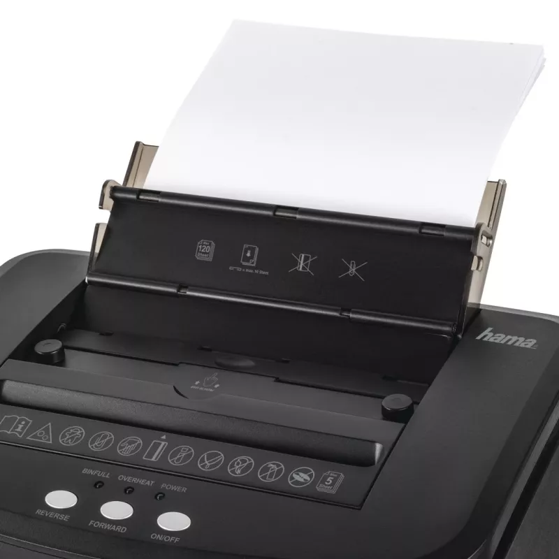 Hama Premium AutoM120 Distruggidocumenti a microtaglio 60 dB 22,5 cm nero