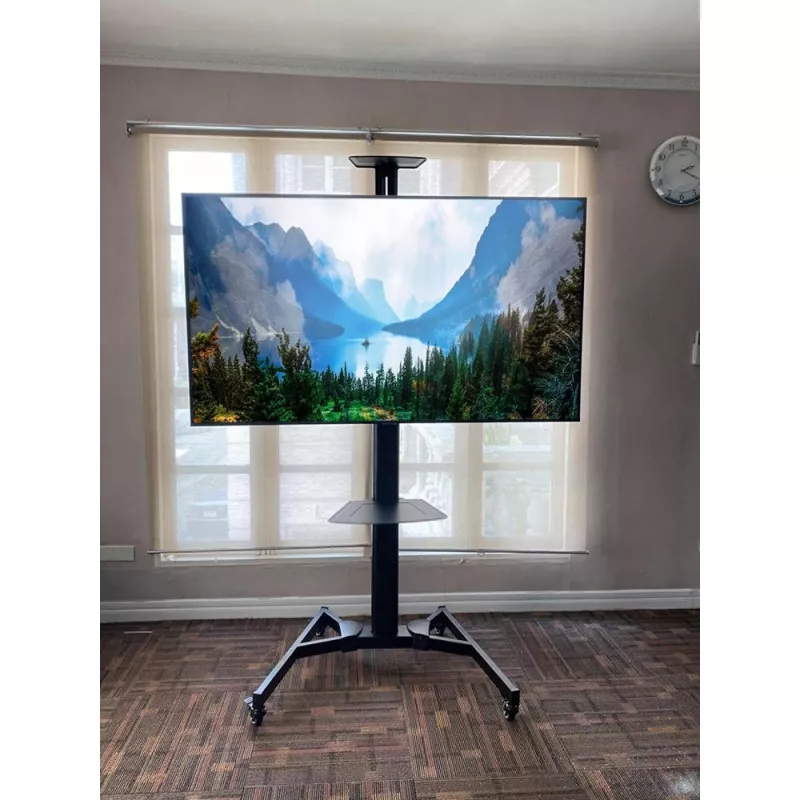 Techly ICA-TR46 Carrello/supporto multimediale nero per schermo piatto