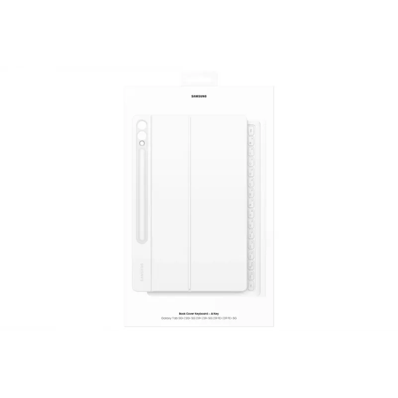 Custodia flip Samsung EF-DX825 per Galaxy Tab S10+ S9+ S9 FE 12,4 pollici bianco