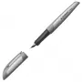 Penna stilografica STABILO Flow grigio cartuccia inchiostro blu