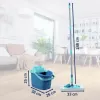 Set pulizia pavimenti Leifheit PowerClean M 1055510 con panno in microfibra e manico regolabile