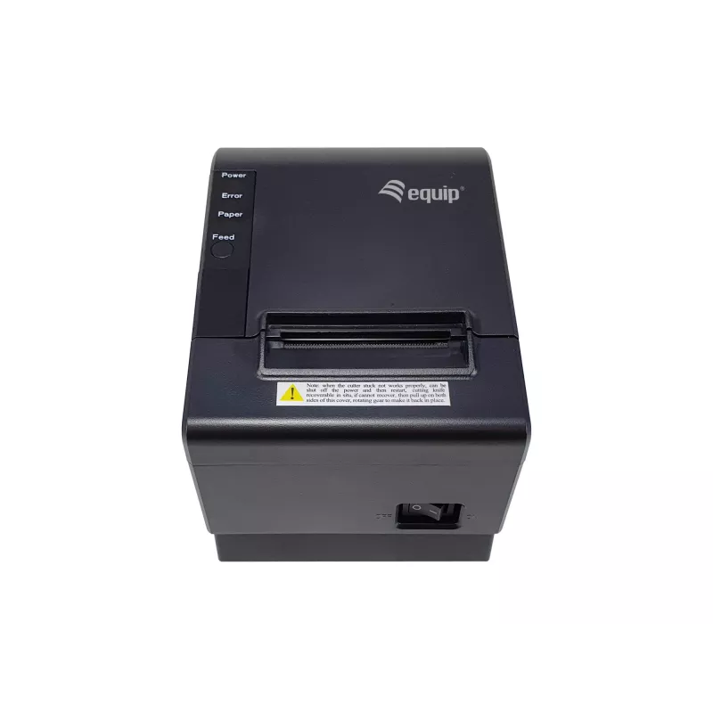 Stampante termica Equip 58mm per scontrini con taglierina automatica, USB/Ethernet/collegamento cassetto