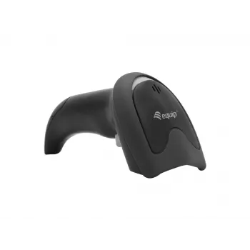 Lettore di codici a barre portatile Equip 1D laser USB con filo nero ABS