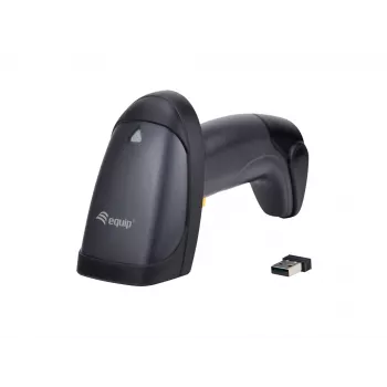 Lettore di codici a barre Equip wireless 1D laser, con supporto