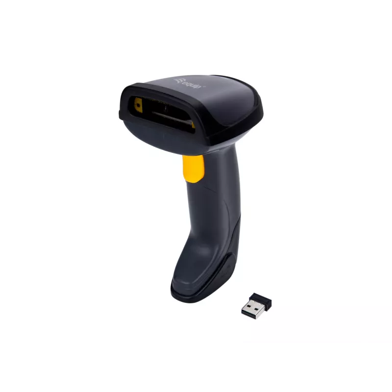 Lettore di codici a barre Equip wireless 1D laser, con supporto