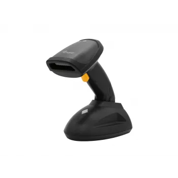 Lettore di codici a barre Equip wireless 1D laser, lunga portata, con supporto