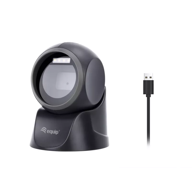 Lettore di codici a barre da tavolo Equip USB 2D omnidirezionale