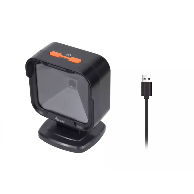 Scanner da tavolo Equip USB 2D omnidirezionale 1MP, lettore di codici a barre fisso