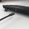 Tastiera Cherry Stream ultimate — full-size USB, RF wireless & Bluetooth, QWERTY inglese, retroilluminazione LED, nero