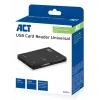 Lettore di schede ACT USB 3.0 AC6370 CF MMC MS Duo MicroSD SDHC nero