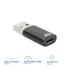 Adattatore da connettore maschio USB-A a connettore femmina USB-C ACT AC7376 nero