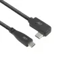 Cavo ACT USB 3.0 10Gbps 60W da USB Type-C (dritto) a USB Type-C (angolare sinistra/destra), 0,5 metri
