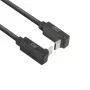 Cavo ACT USB 3.0 10Gbps 60W da USB Type-C (angolare alto/basso) a USB Type-C (angolare alto/basso), 0,5 metri