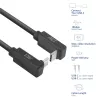 Cavo ACT USB 3.0 10Gbps 60W da USB Type-C (angolare alto/basso) a USB Type-C (angolare alto/basso), 2 metri