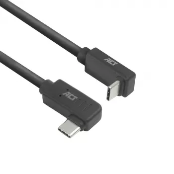 Cavo ACT USB 3.0 10 Gbit/s 60 W da USB Type-C (angolare sinistra/destra) a USB Type-C (angolare alto/basso), 0,5 metri