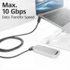 Cavo ACT USB 3.0 10 Gbit/s 60 W da USB Type-C (angolare sinistra/destra) a USB Type-C (angolare alto/basso), 1 metro