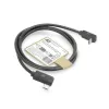 Cavo ACT USB 3.0 10Gbps 60W da USB Type-C (angolare sinistra/destra) a USB Type-C (angolare alto/basso), 2 metri