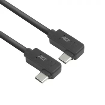 Cavo ACT USB 3.0 10Gbps 60W da USB Type-C (angolare sinistra/destra) a USB Type-C (angolare sinistra/destra), 0,5 metri