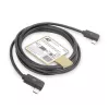 Cavo ACT USB 3.0 10 Gbit/s 60 W da USB Type-C (angolare sinistra/destra) a USB Type-C (angolare sinistra/destra), 1 metro