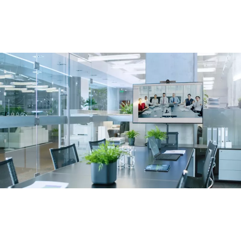 Videocamera per conferenze ACT Full HD con microfono, funzioni di rotazione, inclinazione e zoom