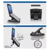Supporto per laptop ACT AC8100 regolabile in altezza su 6 livelli hub a 4 porte
