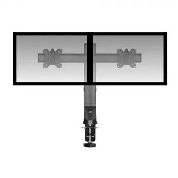 Braccio doppio per monitor ACT ufficio regolazione rapida dell'altezza morsetto/passaggio 14 kg