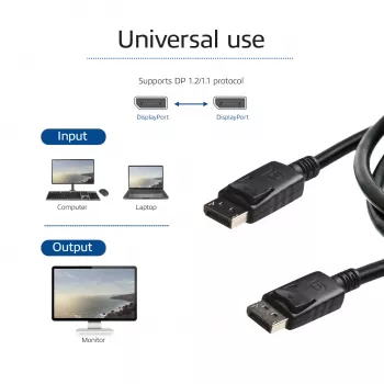 Cavo DisplayPort ACT da 1 metro connettore maschio – maschio, pin di alimentazione 20 collegato