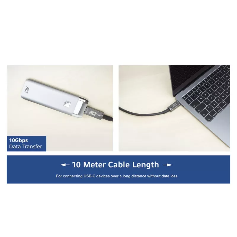 Cavo di collegamento ACT USB-C 3.2 Gen2 Active Optical (AOC), 3m