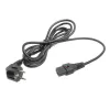 Cavo di alimentazione ACT connettore maschio CEE 7/7 (angolare) - C13 IEC Lock nero 5 m, EL269S