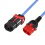 Cavo di alimentazione ACT C13 IEC Lock+ - C14 IEC Lock Dual Locking blu 1,5 m, PC3621