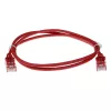 ACT Rosso 10 metri LSZH U/UTP CAT6 Datacenter Slimline cavo patch con connettori RJ45 e guaina antikink