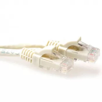 ACT Avorio 3 metri U/UTP CAT6A cavo patch con protezione antikink e connettori RJ45