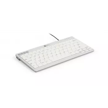 BakkerElkhuizen UltraBoard 950 V2 US Qwerty, con filo, USB, interruttori a forbice, QWERTY, grigio scuro, grigio chiaro