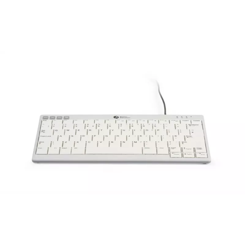 BakkerElkhuizen UltraBoard 950 V2 US Qwerty, con filo, USB, interruttori a forbice, QWERTY, grigio scuro, grigio chiaro