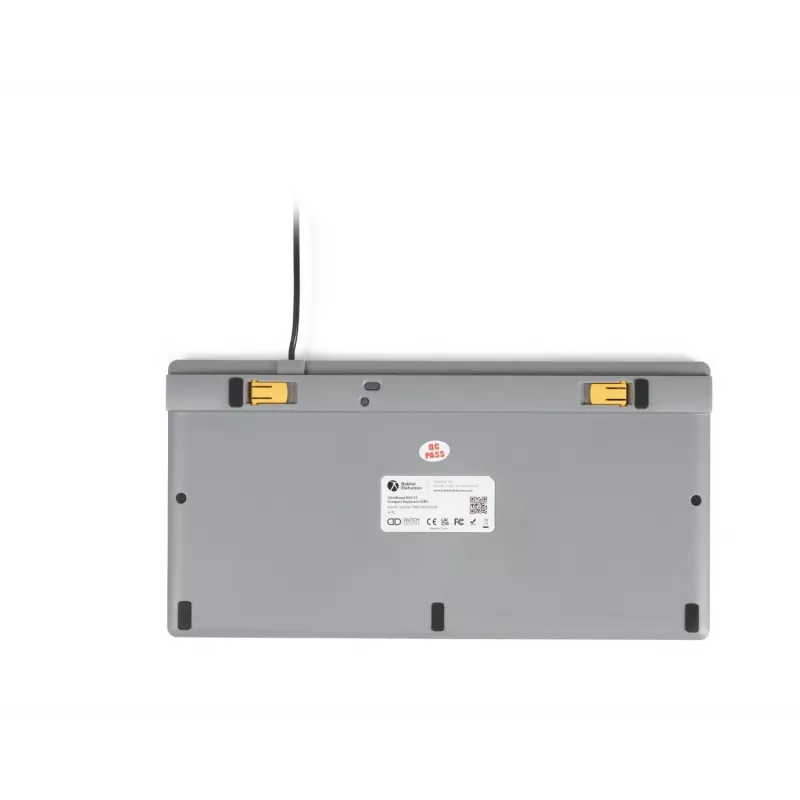 BakkerElkhuizen UltraBoard 950 V2 US Qwerty, con filo, USB, interruttori a forbice, QWERTY, grigio scuro, grigio chiaro