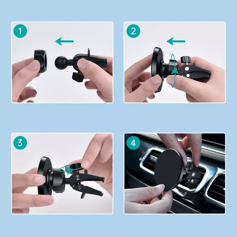 Supporto magnetico per auto per iPhone 12 CHOETECH, compatibile con bocchette di ventilazione, supporto compatto